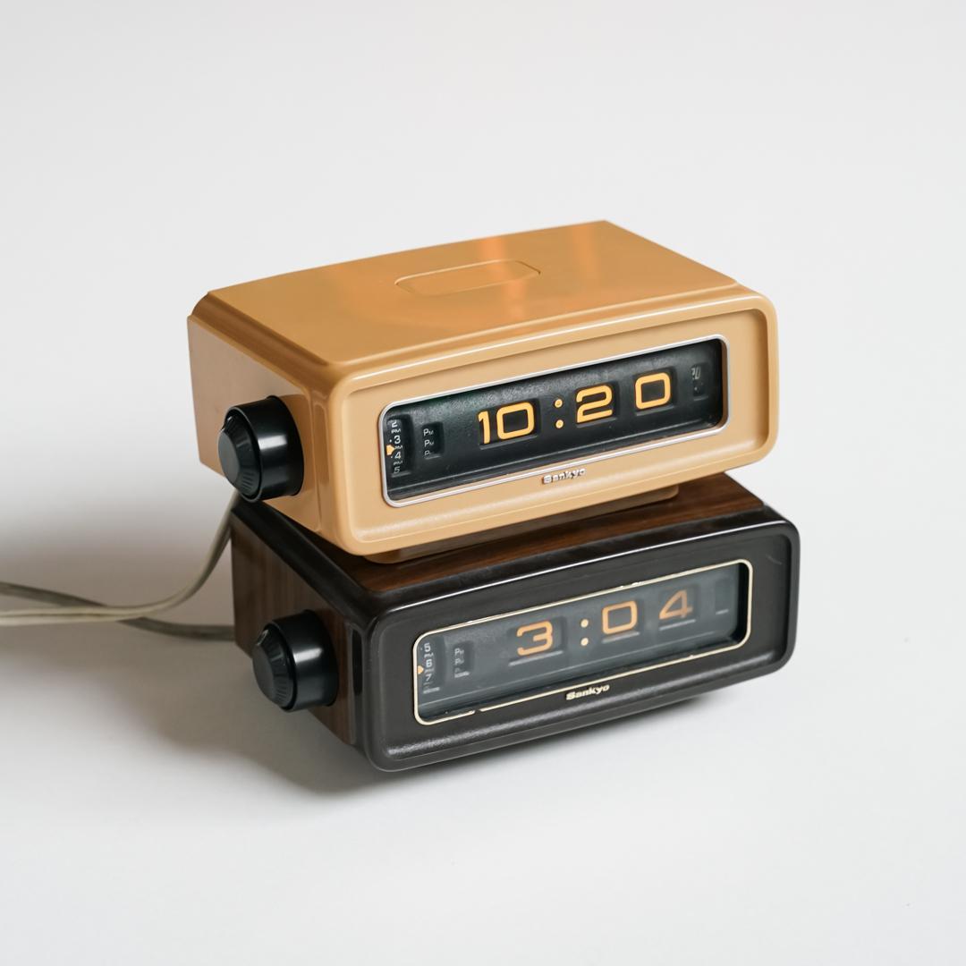 Sankyo TIME-GLO 60Hz用 スペースエイジ パタパタ時計 70s