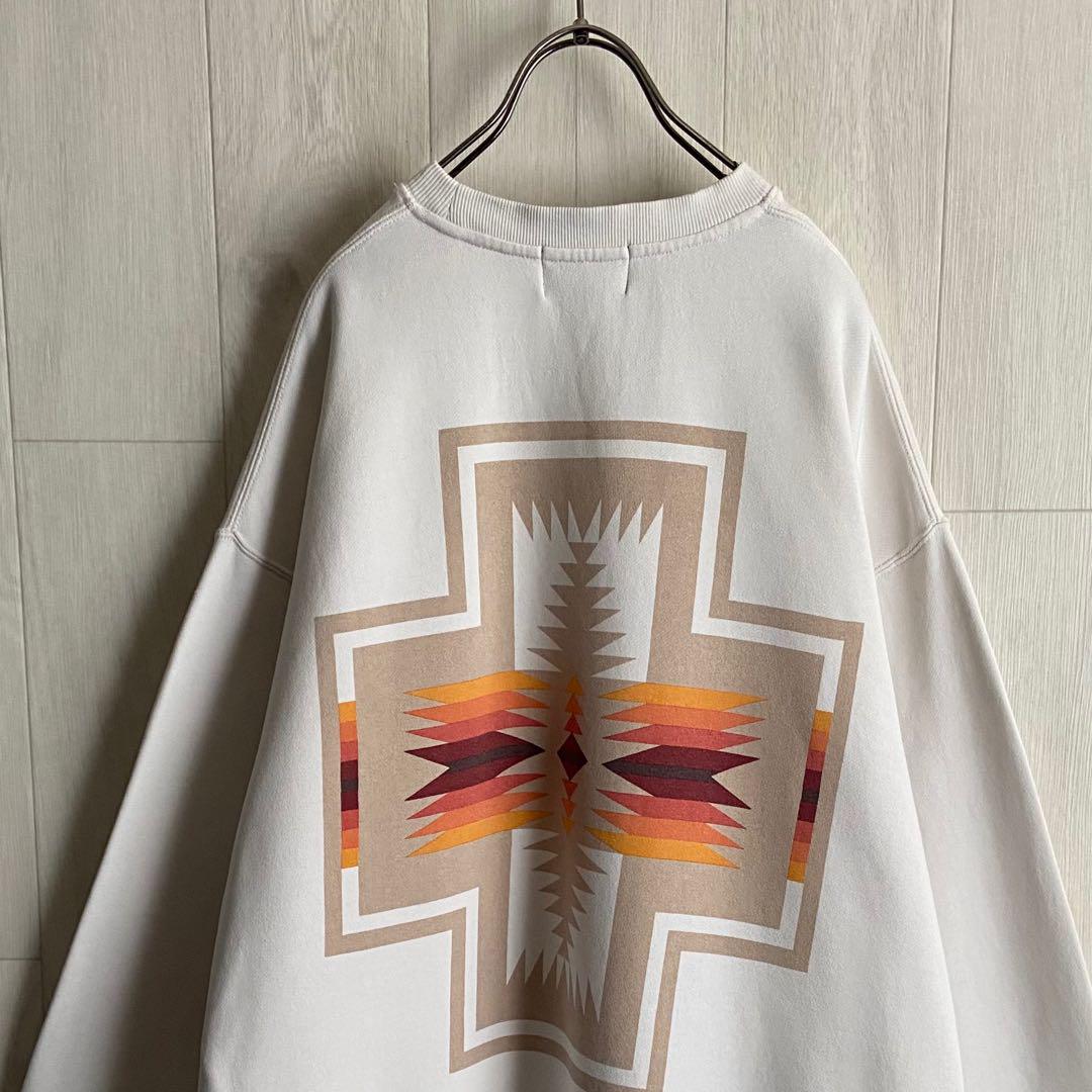 PENDLETON ペンドルトン 刺繍ロゴ スウェット トレーナー ホワイト L