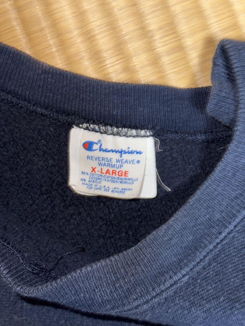 Champion リバースウィーブ ネイビー Lサイズ