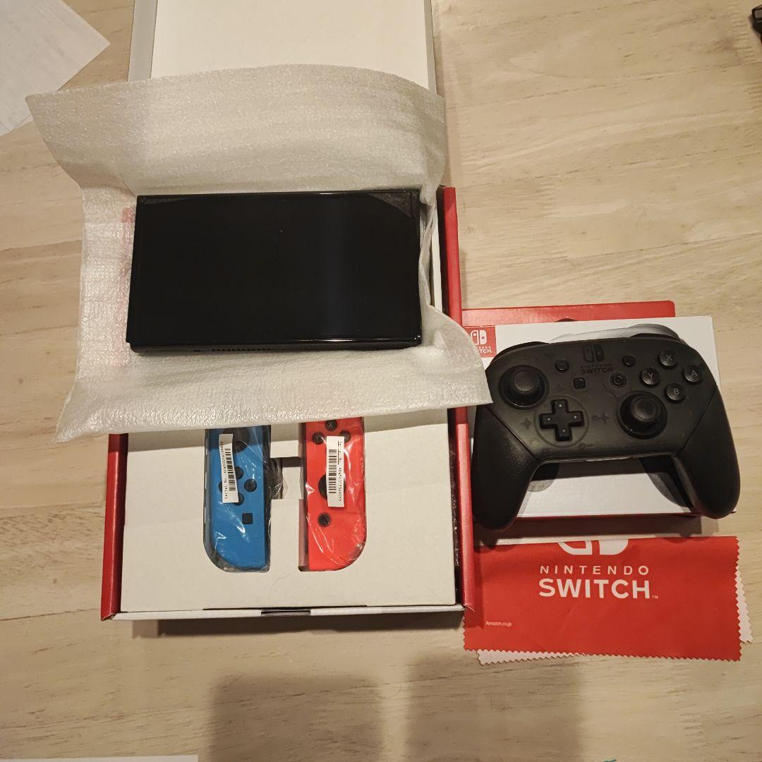 NintendoSwitch本体有機EL JCネオン プロコンセット