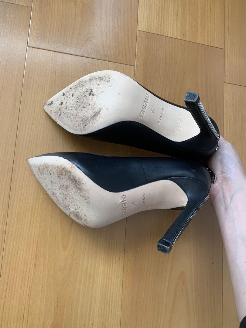 DIESEL ディーゼル パンプス 黒 22.5（US5）
