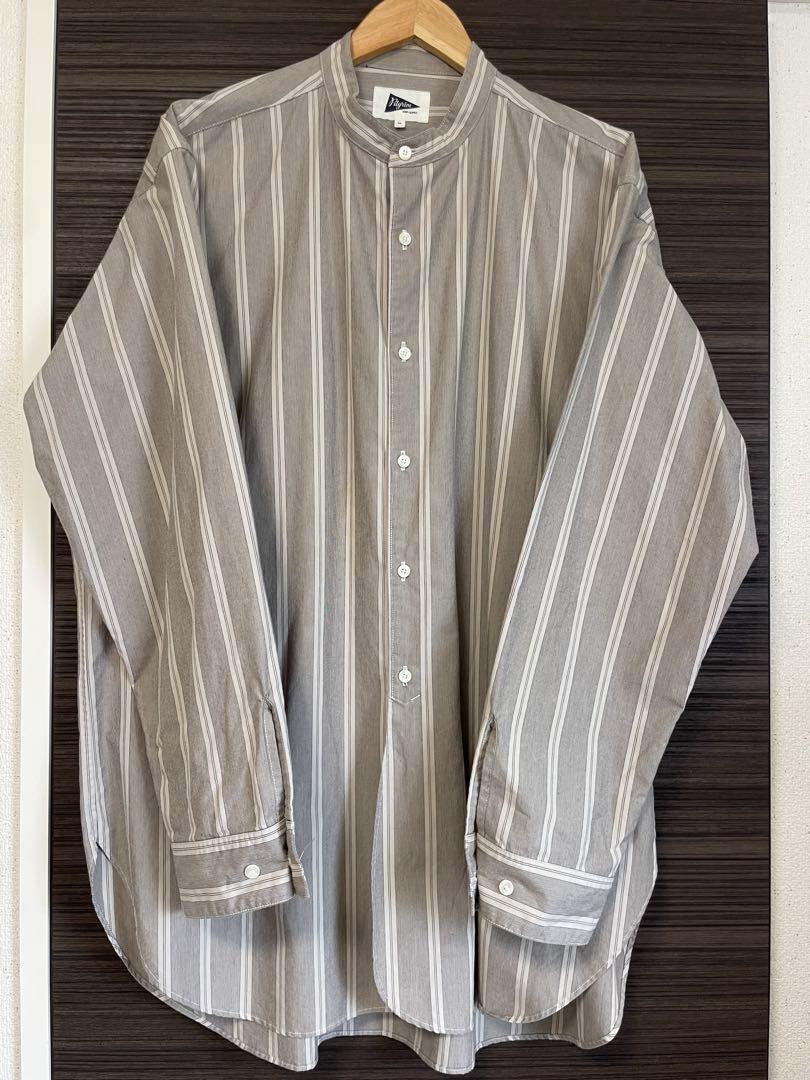 Pilgrim surf+Supply バンドカラー 長袖 XL beams