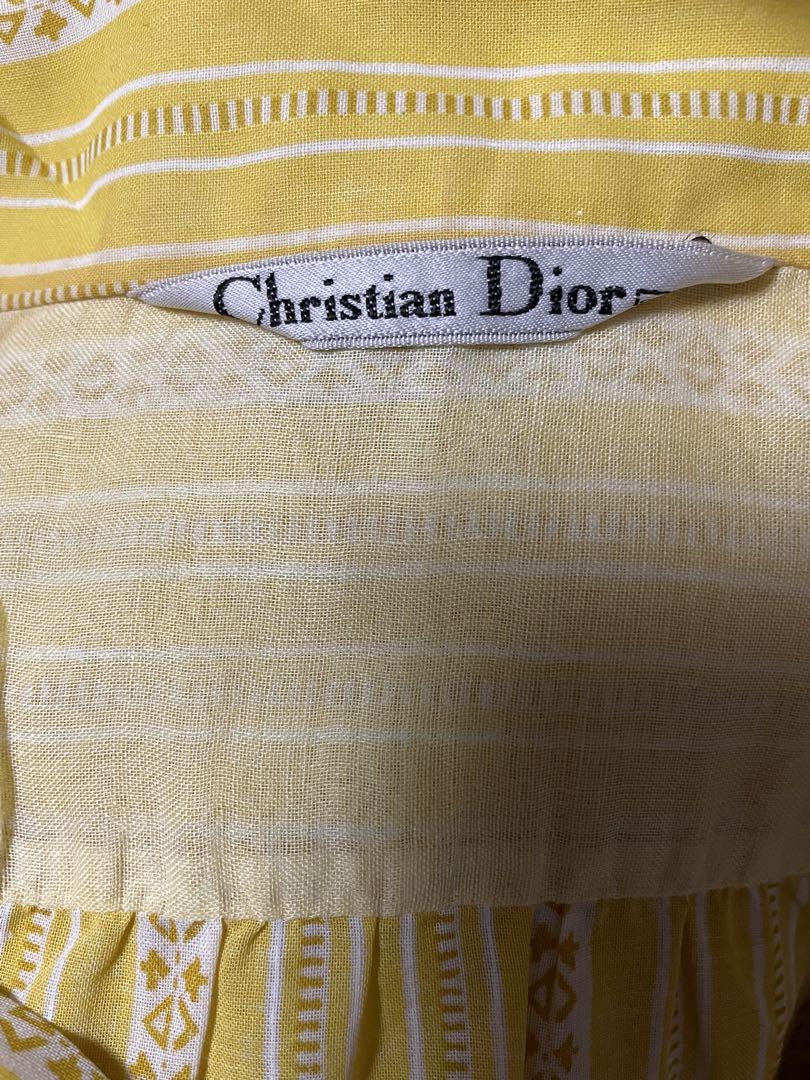 Christian Dior 半袖 開襟 シャツ ブラウス