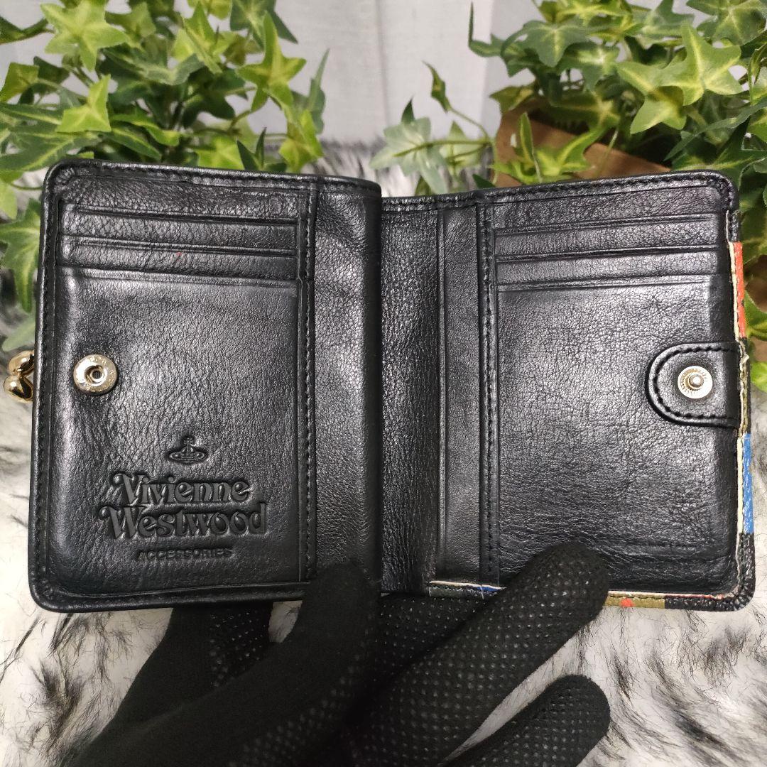 ✨良品✨ Vivienne Westwood 折り財布 がま口 総柄 チェック