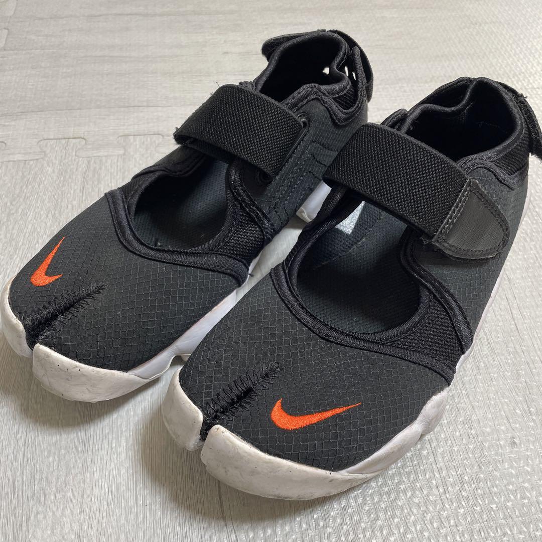 美品 NIKE RIFT ナイキ エアリフト 23cm ブラック NIKE AIR RIFT ナイキ エアリフト 23cm ブラック オレンジ