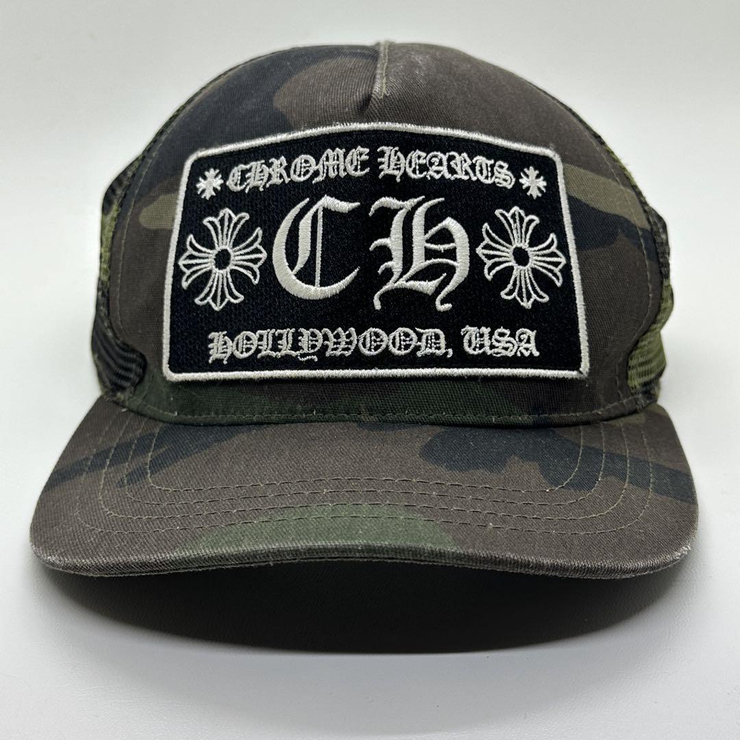 未使用 CHROME HEARTS トラッカーキャップ カモフラ3セメタリー