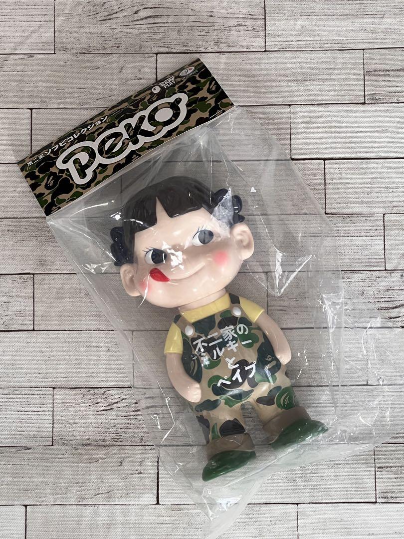 不二家ソフビコレクション BAPE× ペコちゃん （グリーン） ペコちゃん