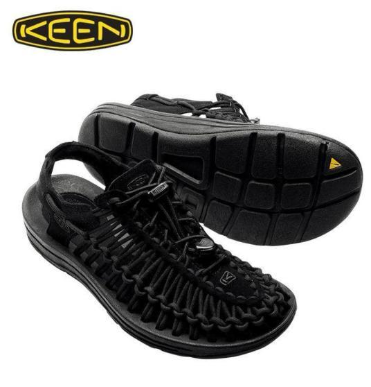 【激安アウトレット!】 23.5 KEEN ブラック メルカリ - メッシュ編み サンダル 靴