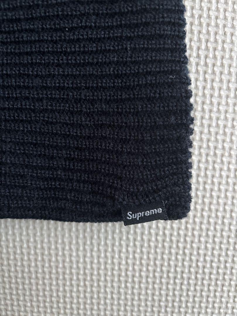 【美品】Supreme 黒　ニットキャップ　ビーニー 帽子