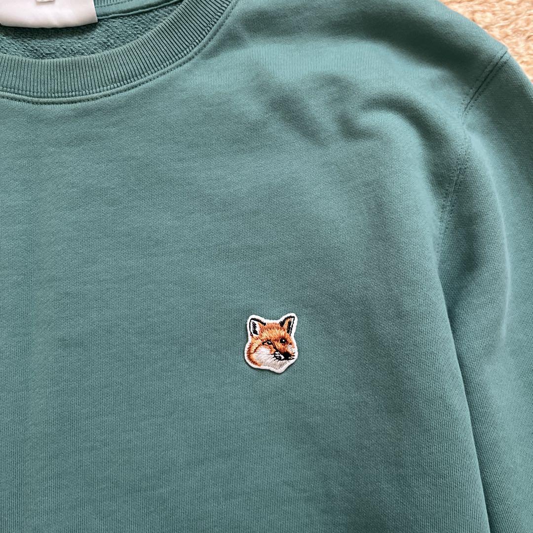 MAISON KITSUNÉ グリーン スウェット L 備品