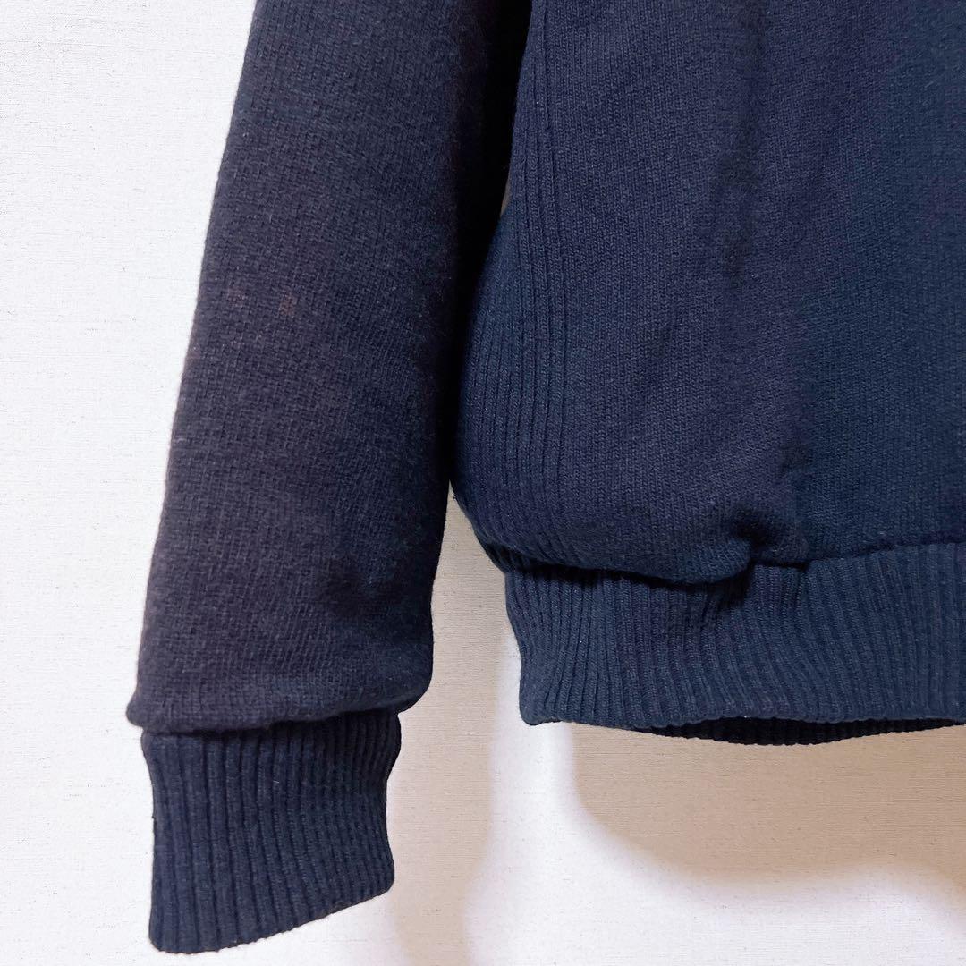 BARBOURバブアー　ナイロン×ニットリバーシブルパーカー　キルティング