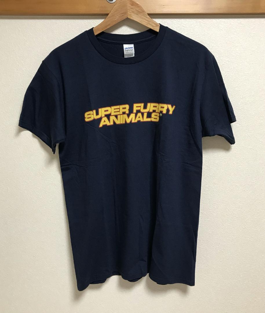 スーパーファーリーアニマルズ バンドロゴTシャツ Lサイズ ネイビー