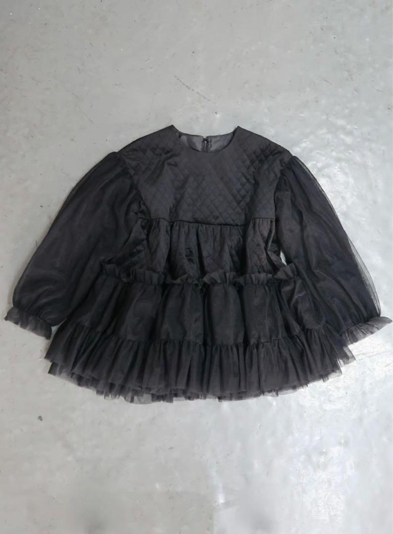 【新品】 Ballerina tulle quilting one-piece
