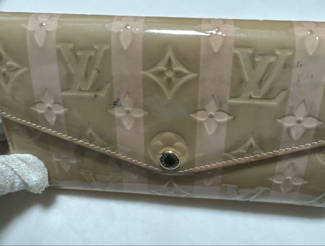 ルイヴィトン ヴェルニ 長財布 ピンク&ベージュ