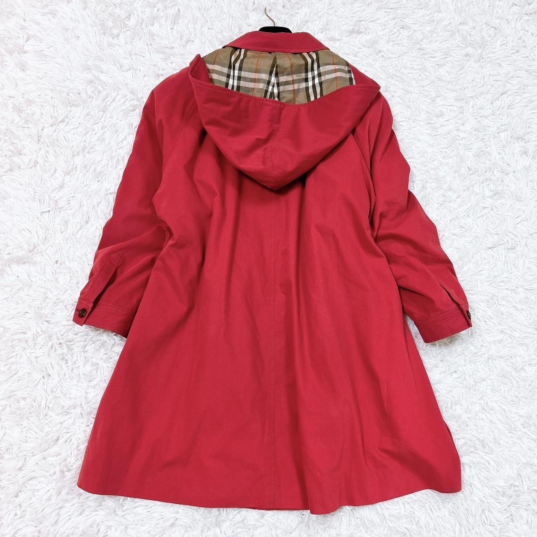 ■BURBERRY ノバチェックライナー付 フーデットコート 15BR