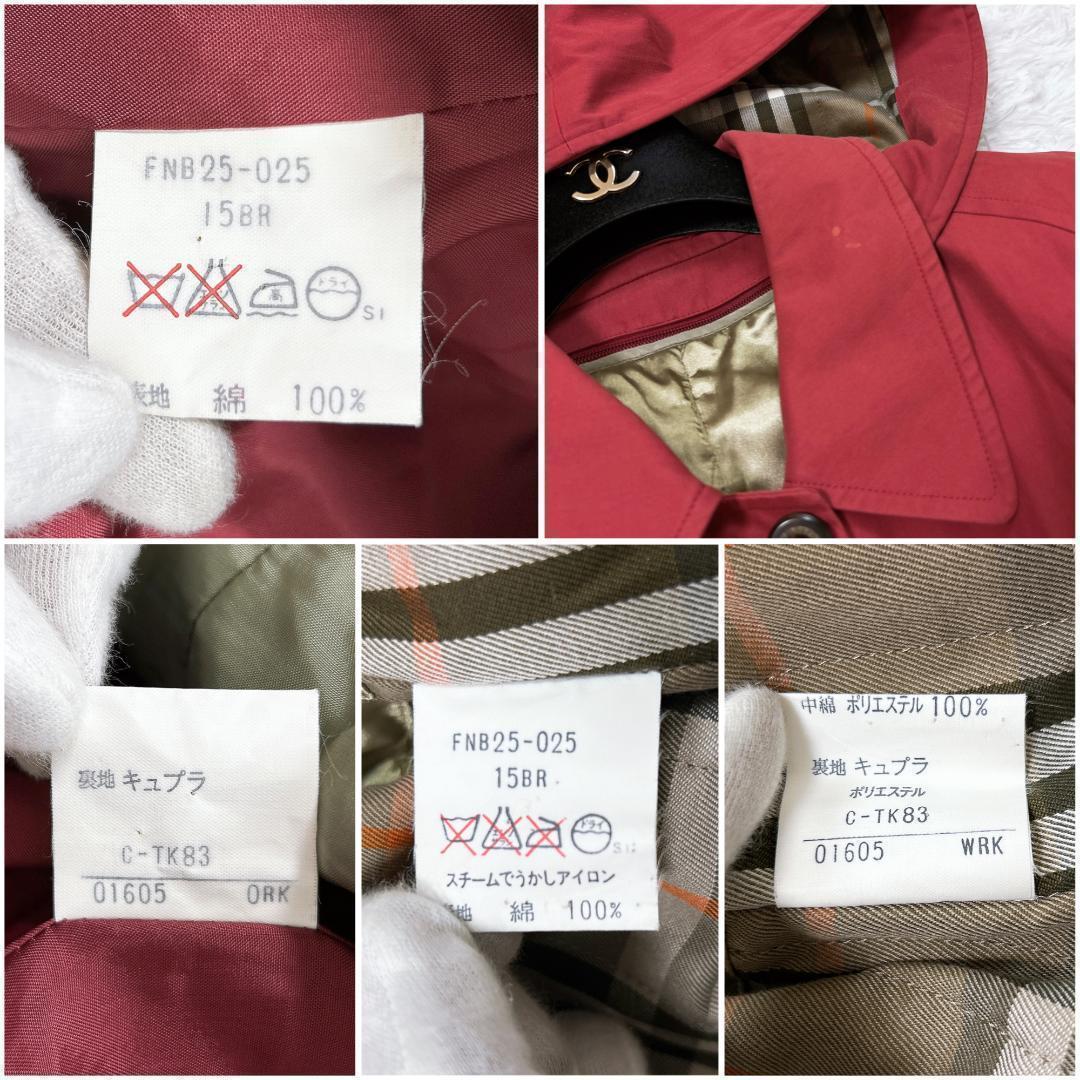 ■BURBERRY ノバチェックライナー付 フーデットコート 15BR