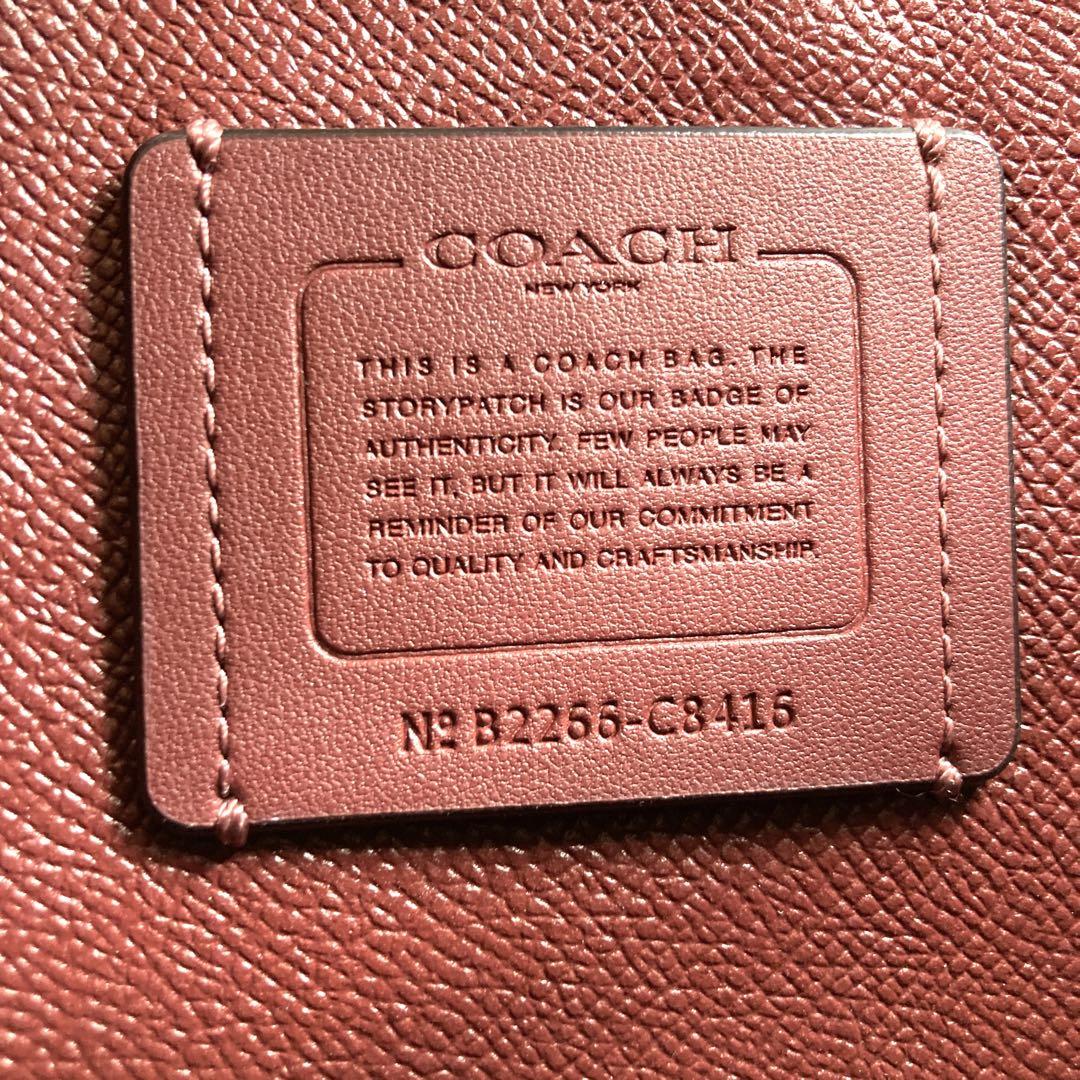 GWセール❗️COACH ショルダーバッグ 2way モリートート ストライプ