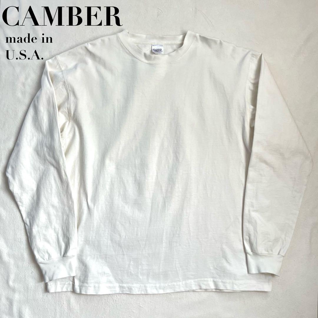 CAMBER キャンバー USA製 XL ヘビーオンス ロングTシャツ ホワイト