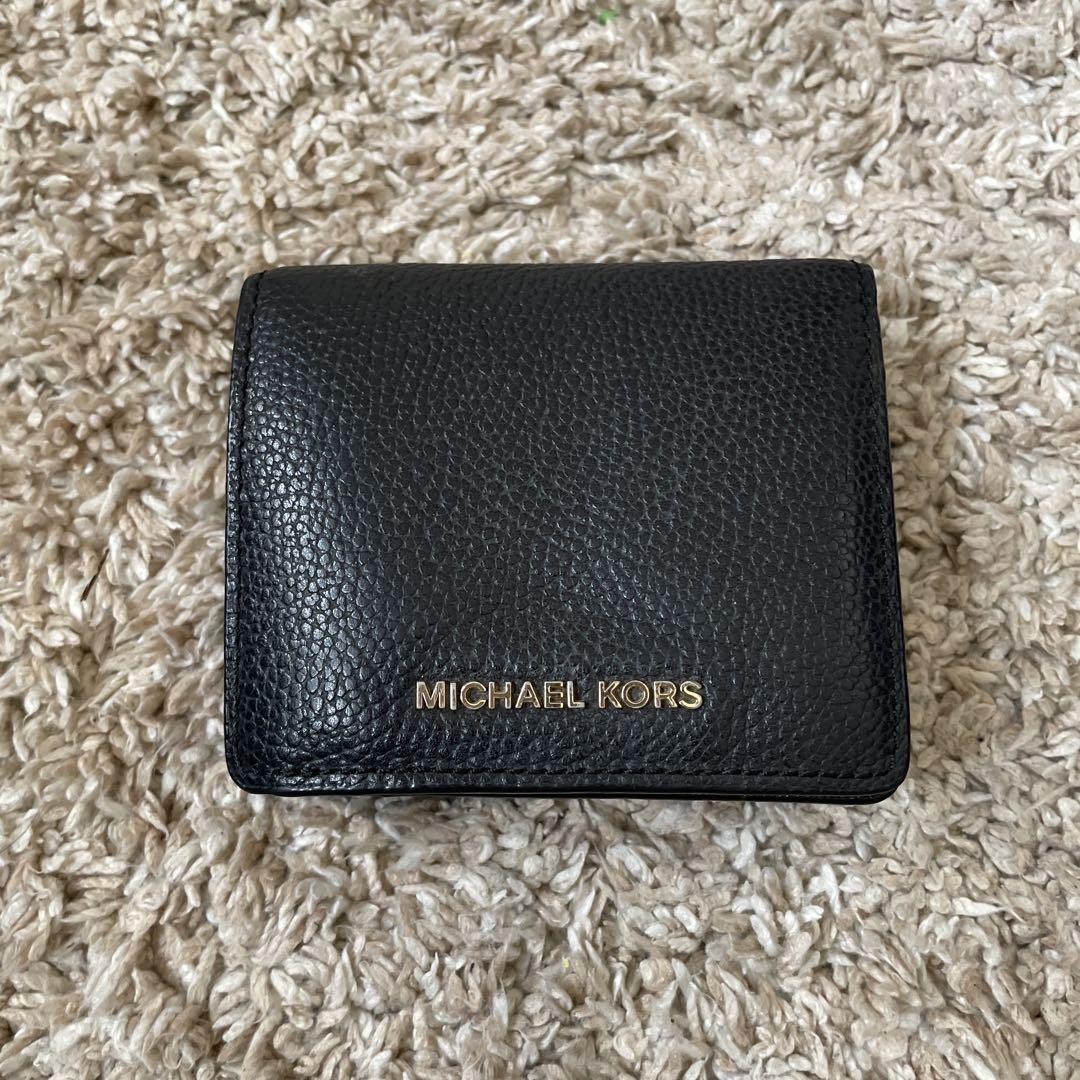 MICHAEL KORS ブラック 二つ折り財布 マイケルコース 二つ折り財布 レディース ブラック MICHAEL KORS