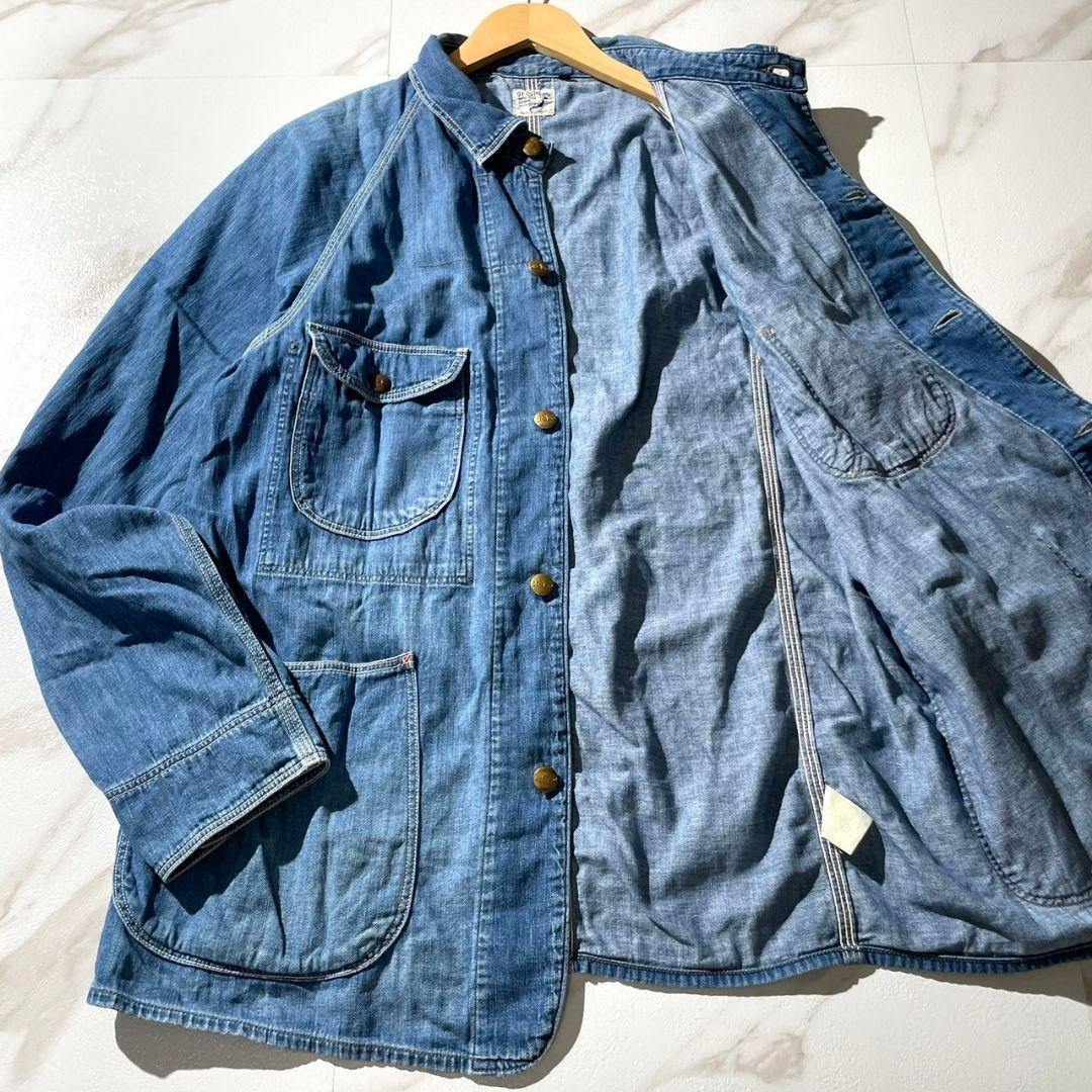 orSlow L相当 1950's カバーオール デニムジャケット 金ボタン