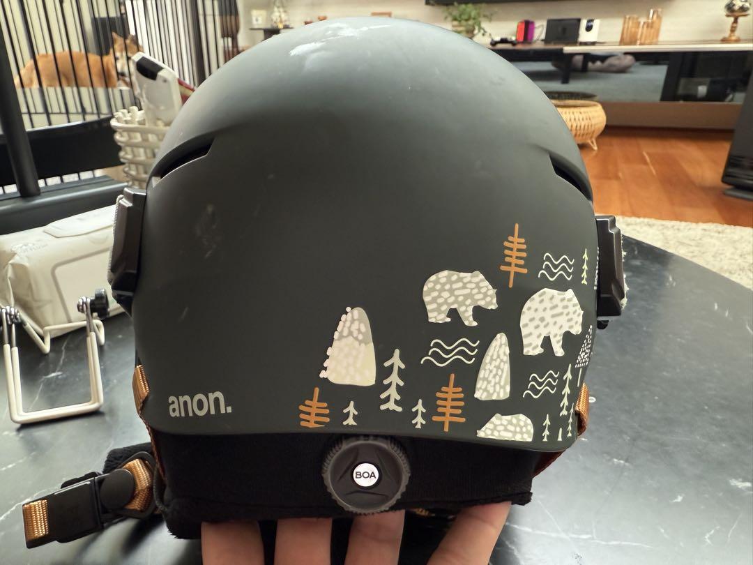 anon、キッズ、ゴーグル付きヘルメット、サイズS/M