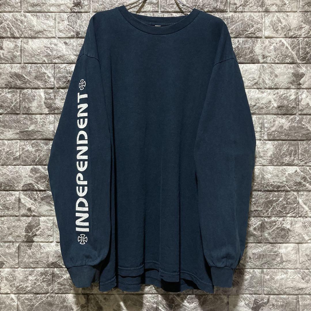 【在庫あり】 INDPENDENT ネイビー ロンT トップス