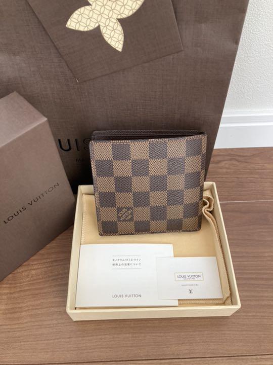 ポルトフォイユマルコ 超美品 VTp8Q-m68421740434 ダミエ 国産好評