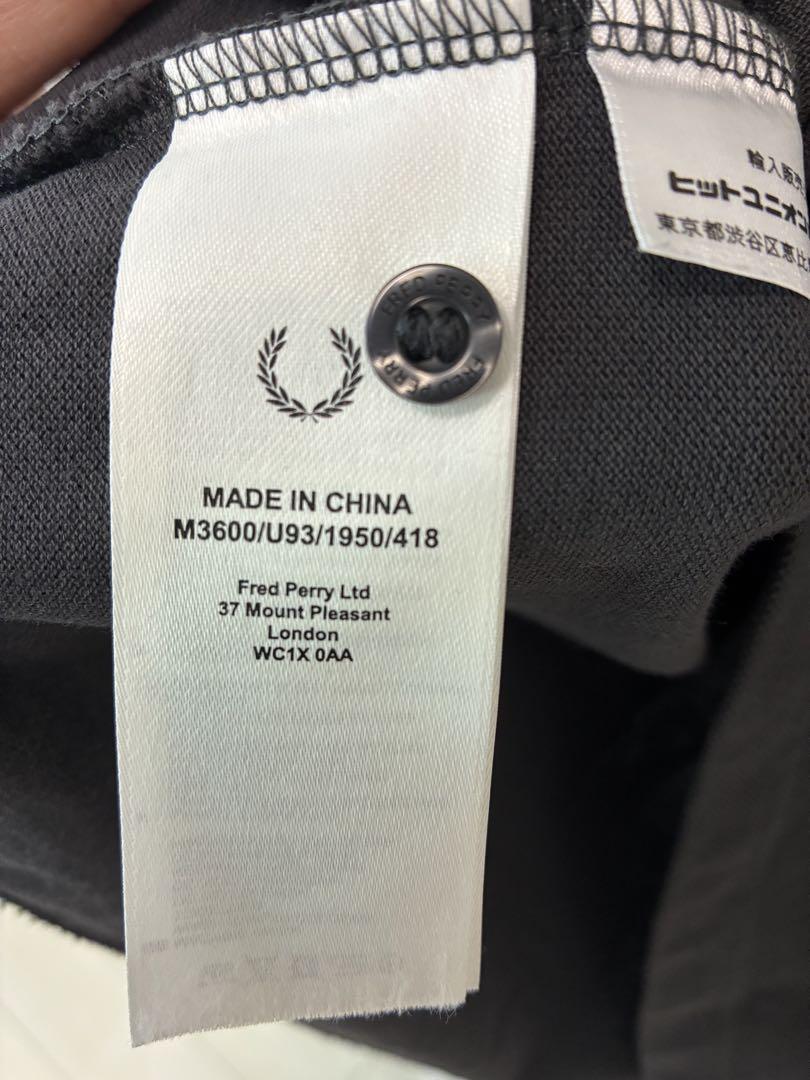 FRED PERRY ダークグレー ポロシャツ M