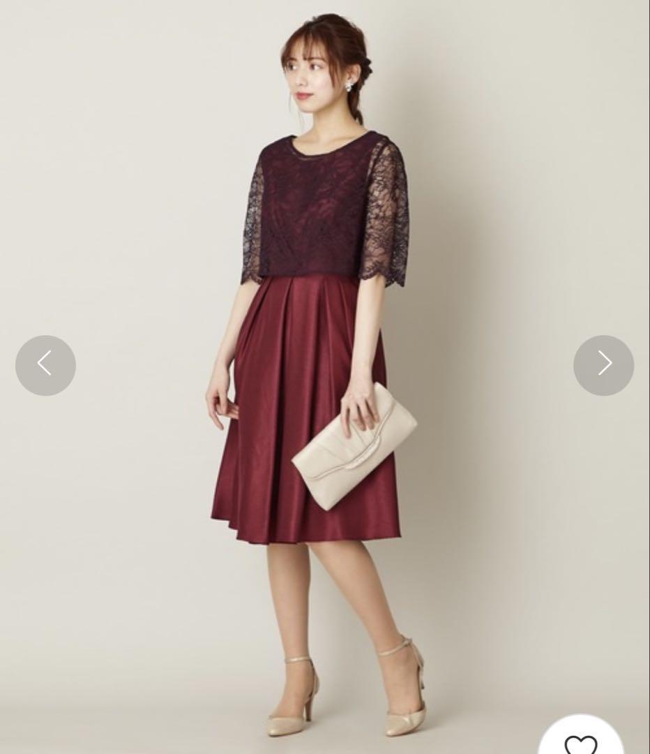 ✨美品✨AIMER レースボレロ×シャンタン 2WAYパーティードレス 9号