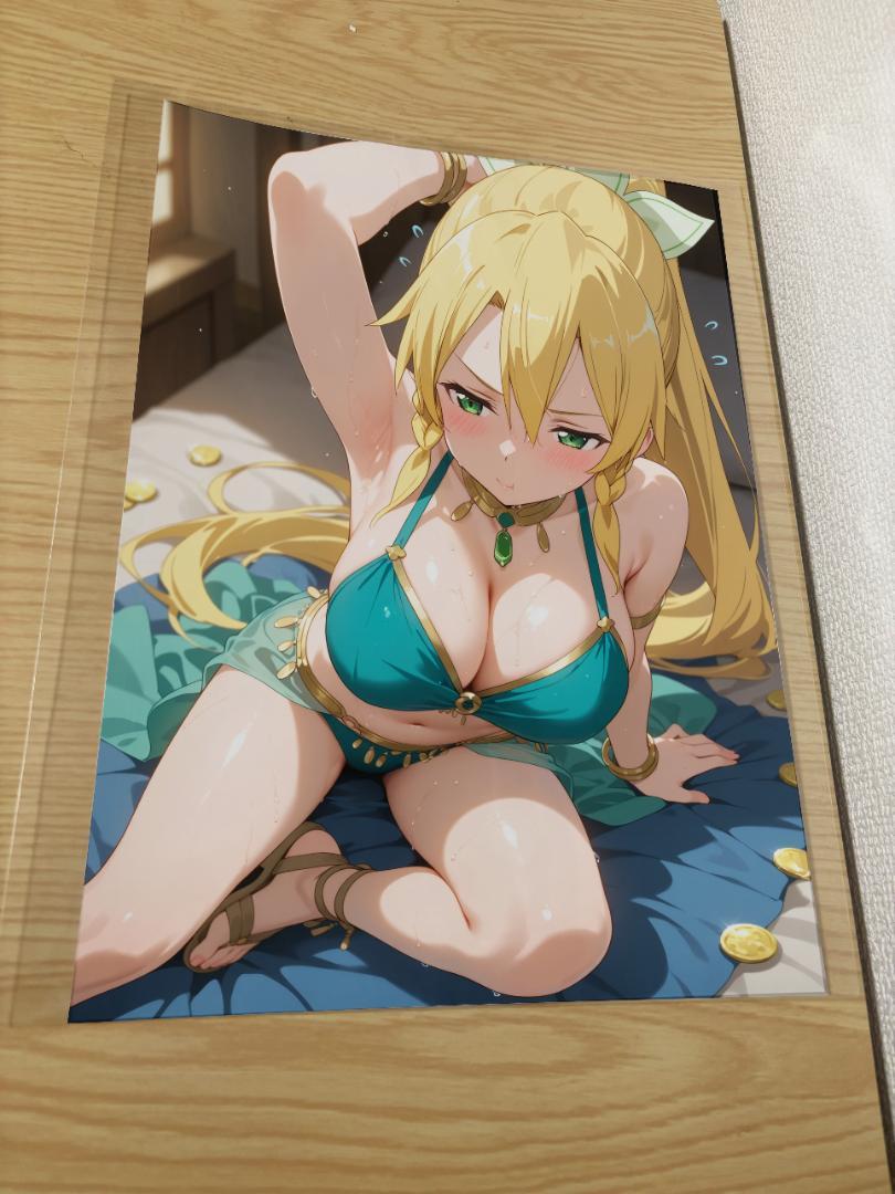 Aセット SAO リーファ　 光沢紙ポスター A4 10枚セット