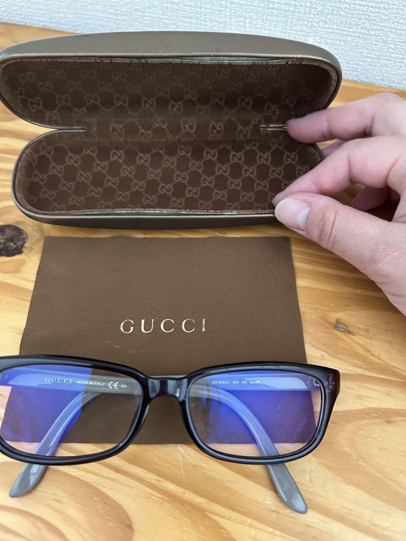 GUCCI ブルーライトカットメガネ ケース付き