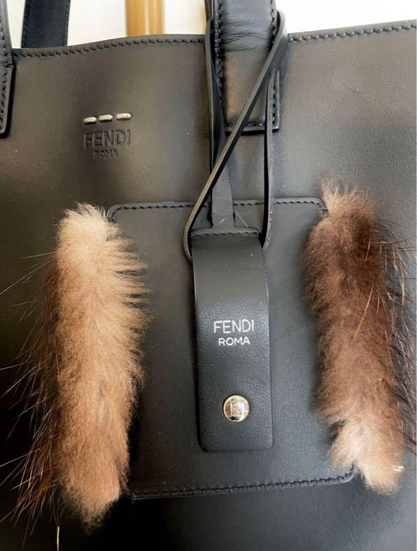 FENDI 黒 レザー トートバッグ