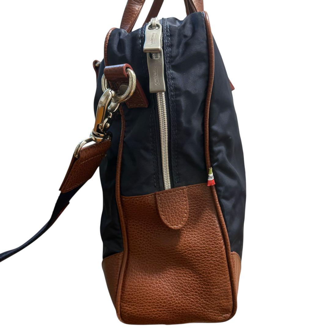 美品✨オロビアンコ　ショルダーバッグ　ハンドバッグ　2way ネイビー　ナイロン