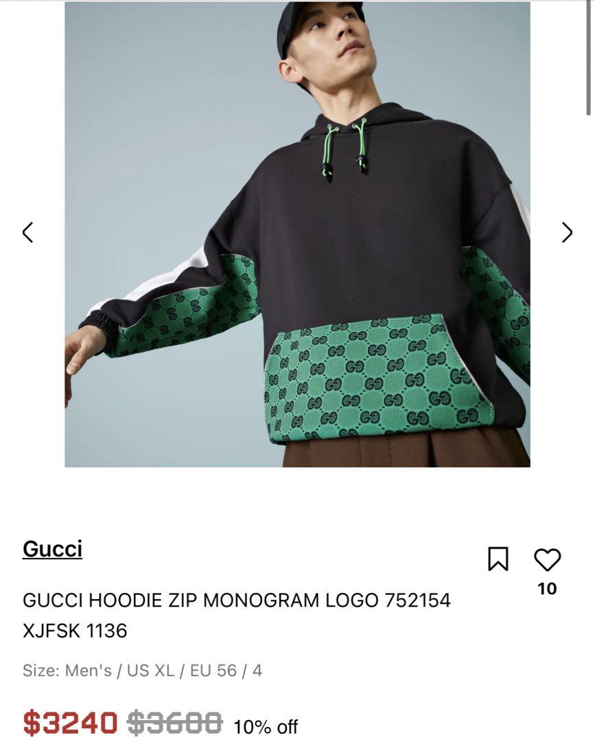 GUCCI＊GG FLOCKED PRINT COTTON SWEATSHIRT パーカー＊送料込