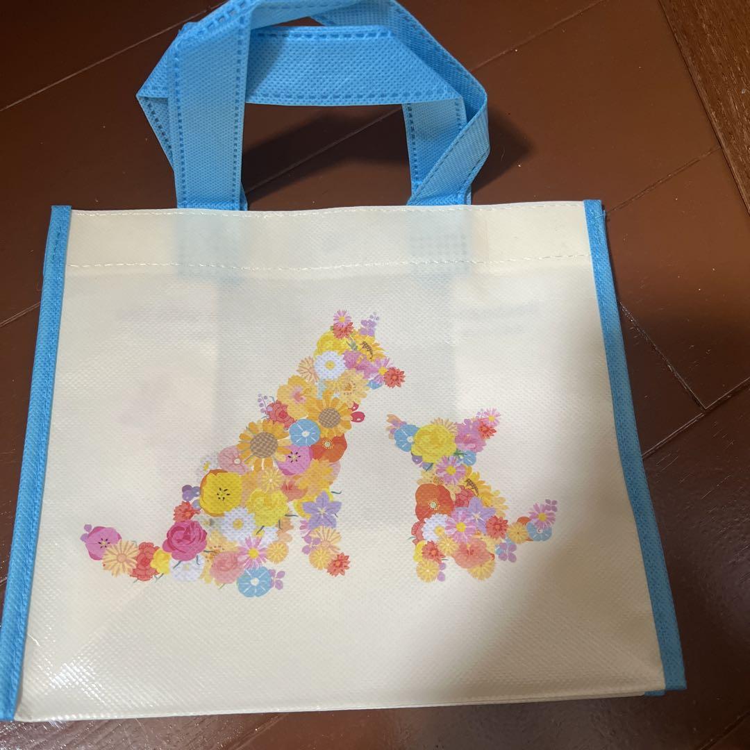 未使用さえらアキアカネ 【特大】可愛い花柄ビニールバッグ