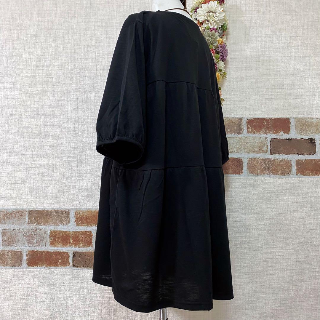 大きいサイズ☆新品4L☆大人可愛いティアードチュニック☆A