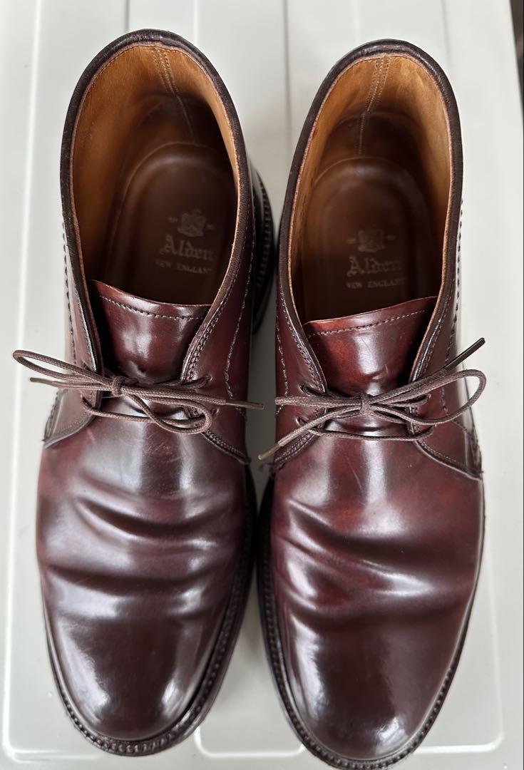 【美品】オールデン（ALDEN）1339 コードバン バーガンディ US7.5