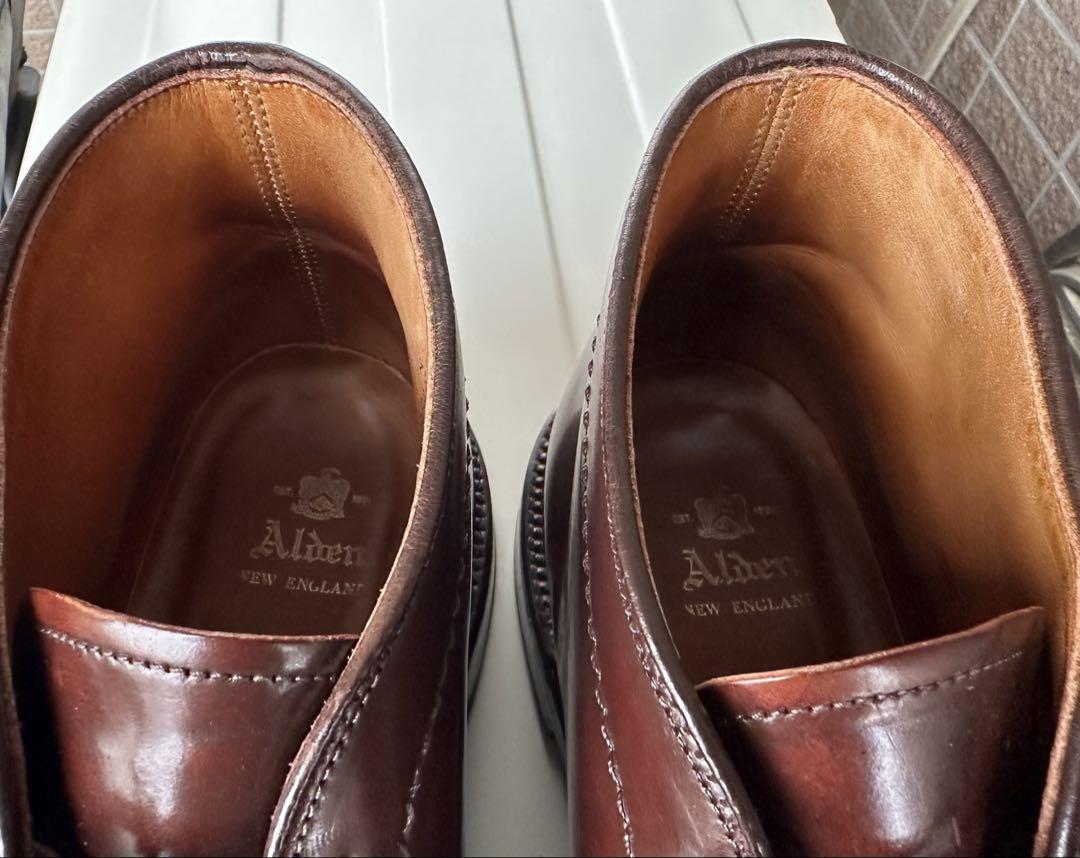 【美品】オールデン（ALDEN）1339 コードバン バーガンディ US7.5
