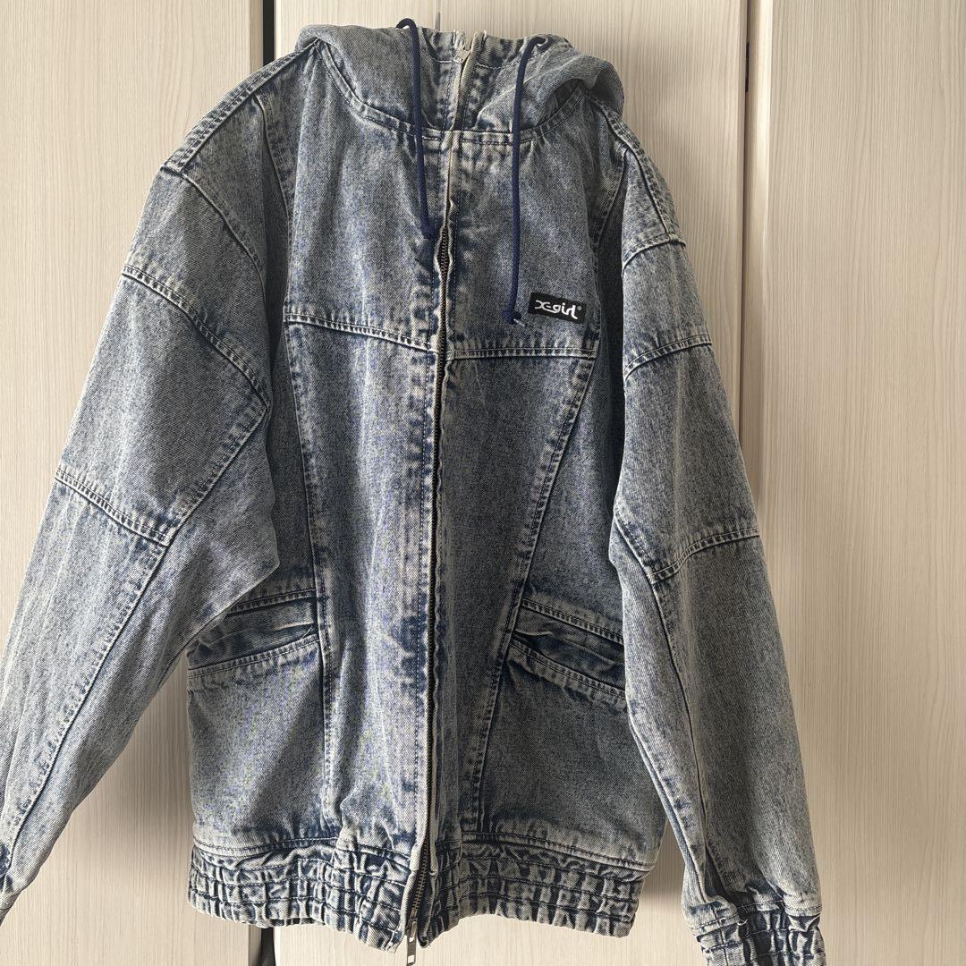 人気定番 美品】X GIRL ケミカルウォッシュ size1 デニムジャケット ジャケット・アウター