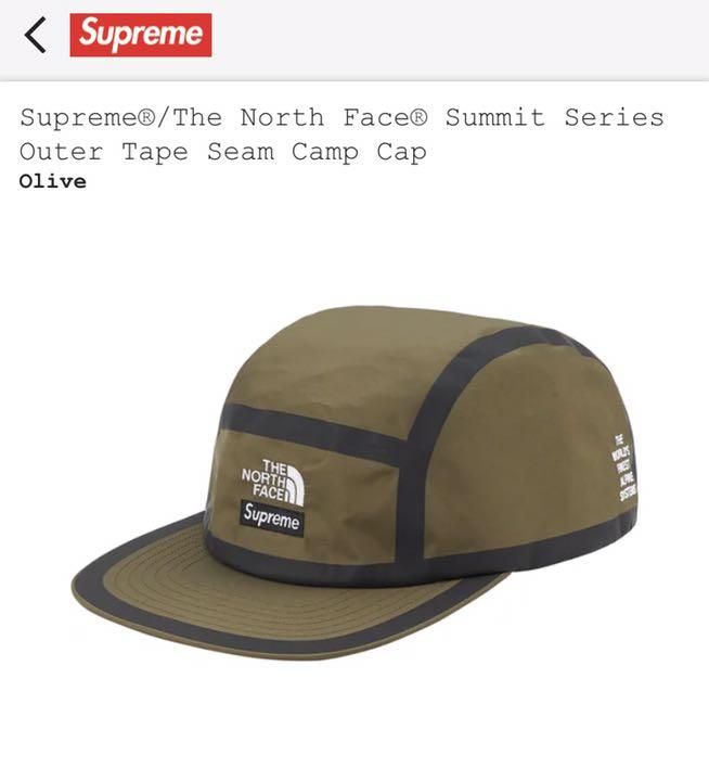新品Supreme the north face キャップ　オリーブ