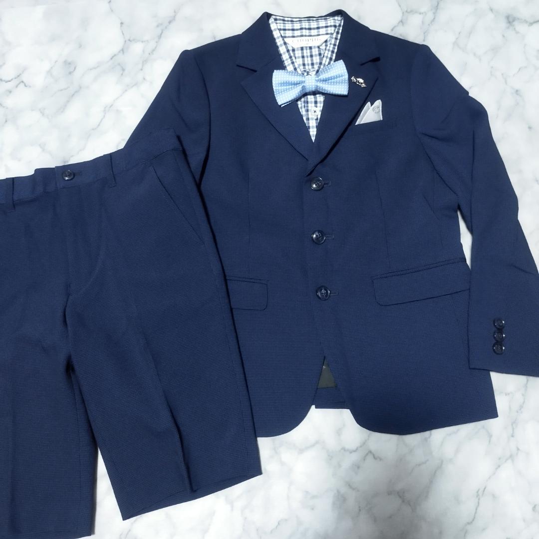 超美品130男の子 CHOPIN ショパン 入学式スーツ 卒園式服　セットアップ