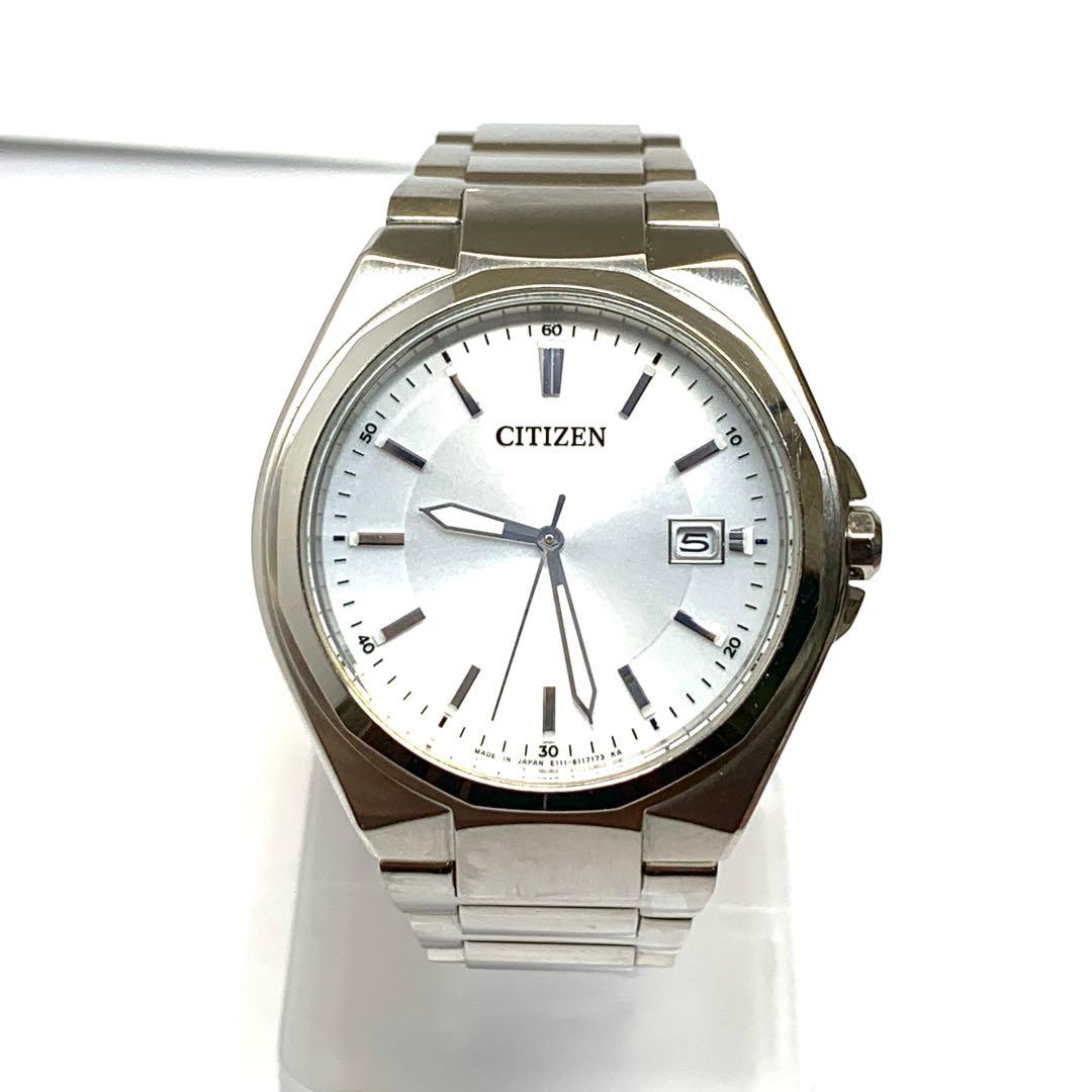 R7-3134 CITIZEN E111 クォーツ腕時計 シルバー