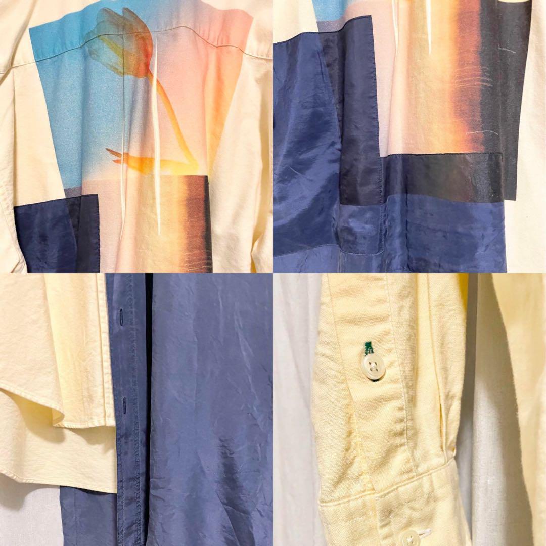 値下げ‼️15000→12000希少　コラボ　シャツ　リメイク 値下げ‼️15000→12000希少 コラボ シャツ リメイク