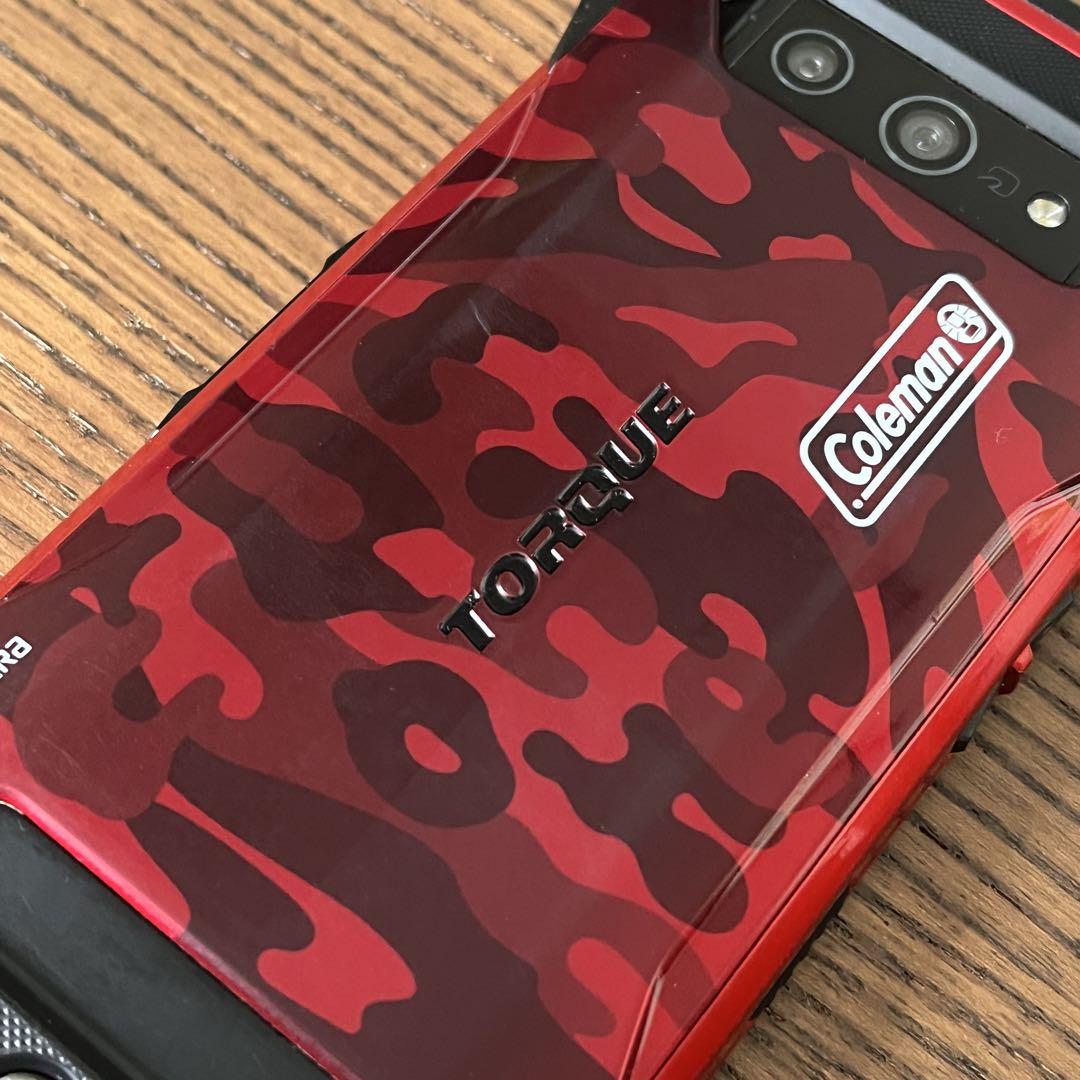 美品 au TORQUE 5G 128GB KYG01 レッド コールマン 本体