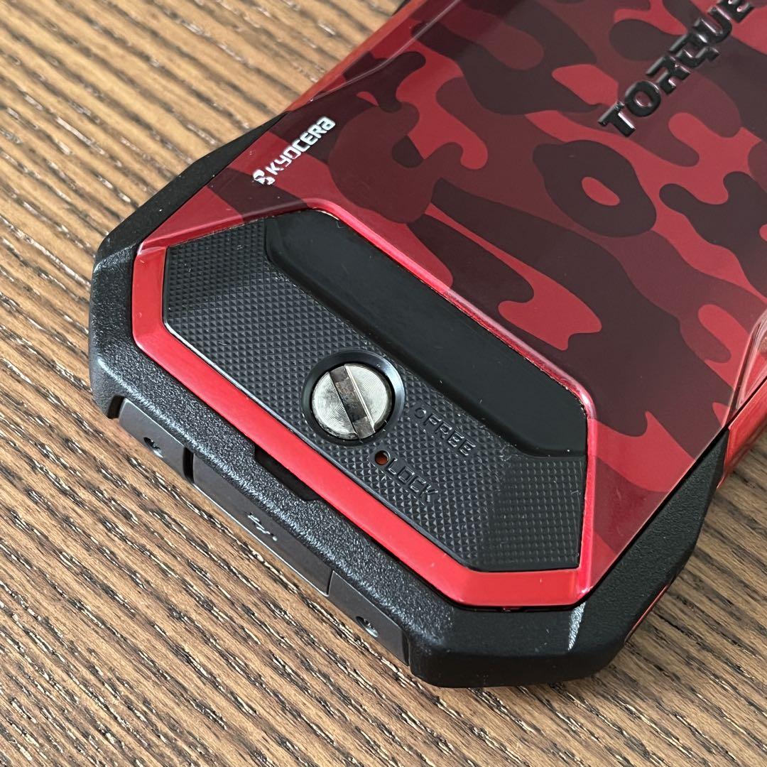 美品 au TORQUE 5G 128GB KYG01 レッド コールマン 本体