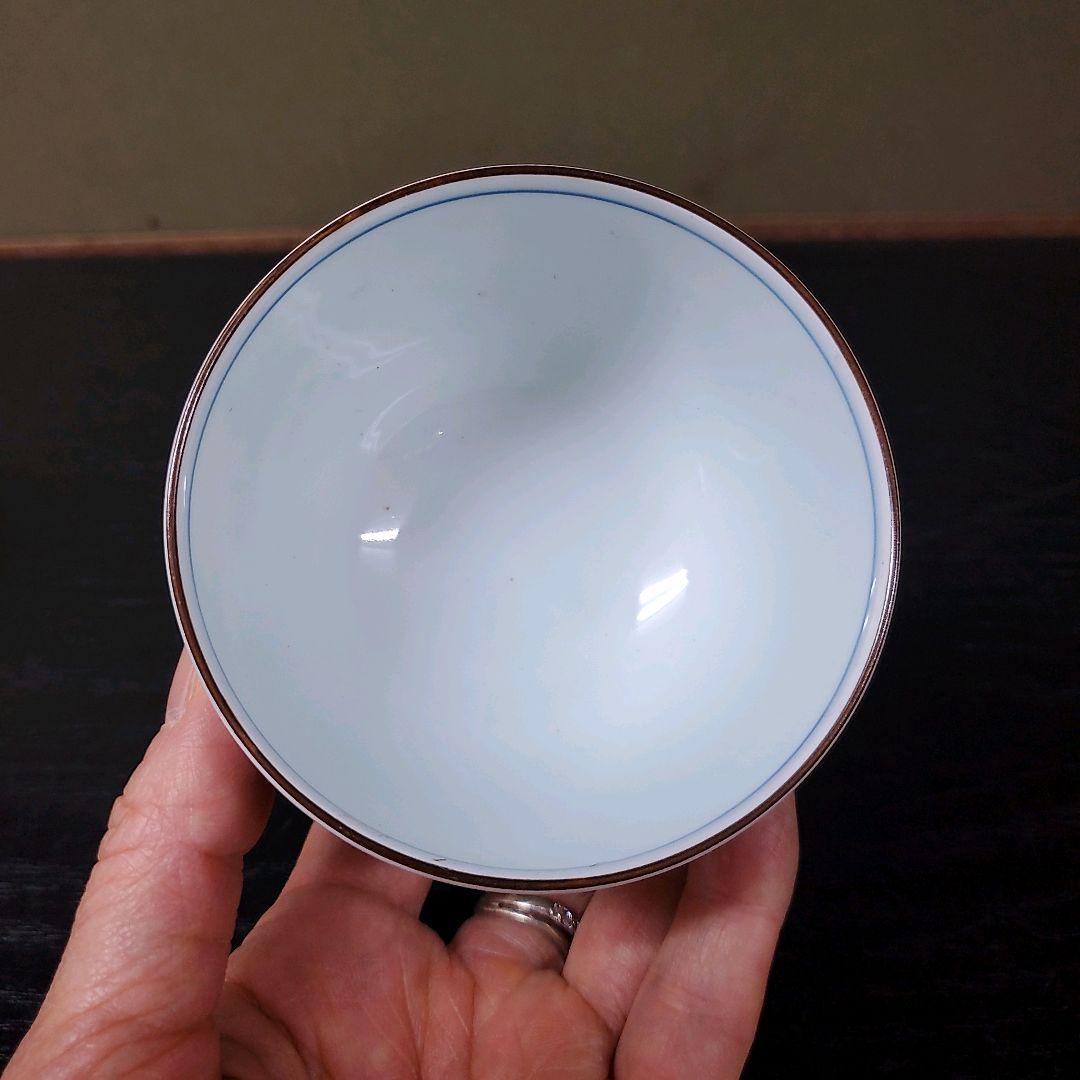 りがとうご㈢ 450 染錦蝶絵仙茶碗5客セット 破魔オマケ付き O87nA-m68450267795 有田焼 幸右ェ門窯 やそば