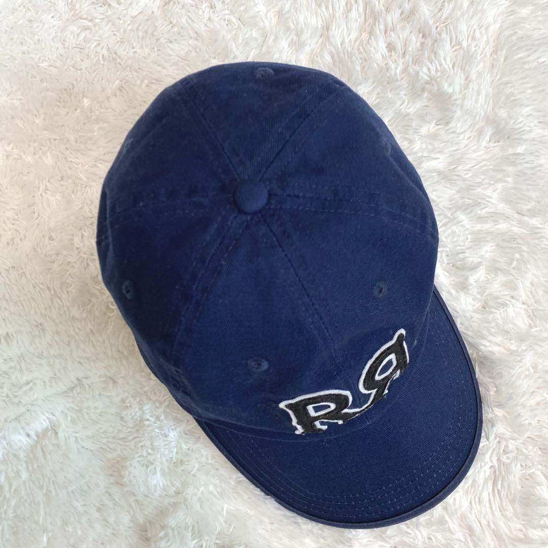 RRL ダブルアールエル　ラルフローレン　キャップ　ロゴ パッチ　本革レザー