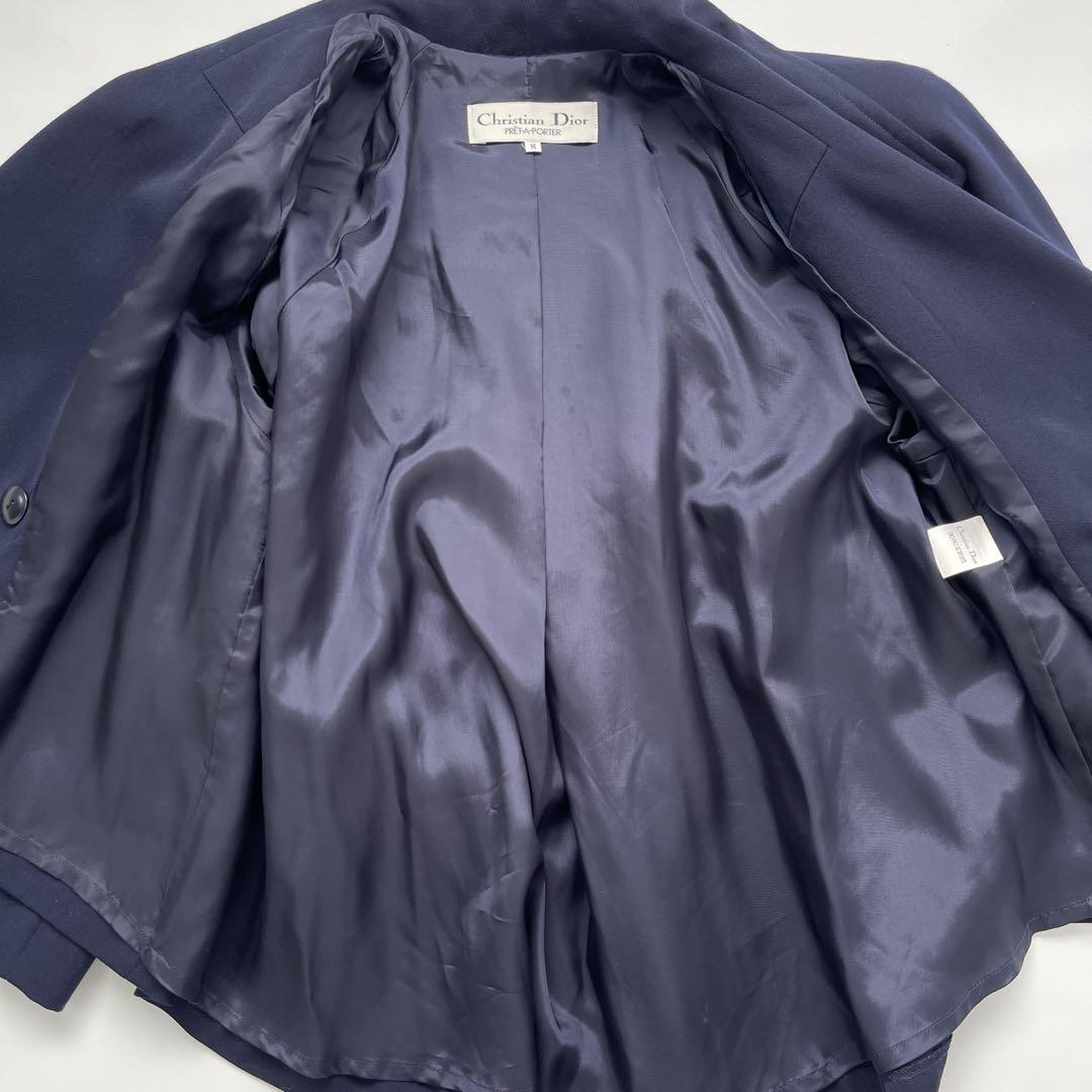 Christian Dior vintage プリーツバックフレアショートジャケ