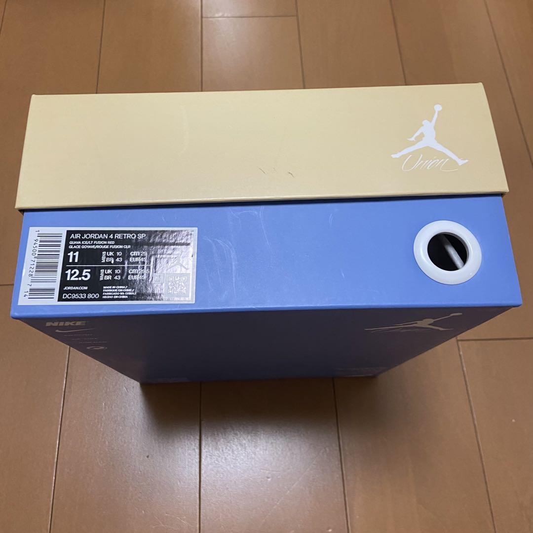 靴 UNION Nike Air Jordan 4 SP Guava 29cm