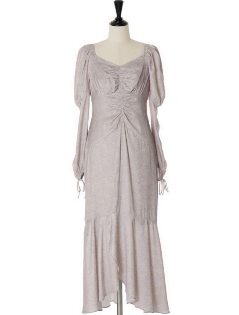 Herlipto Rosa Ruched Satin Dress 新品
